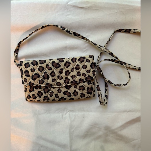 Vera Bradley Handbags - Vera Bradley NWT strap wallet crossbody leopard print